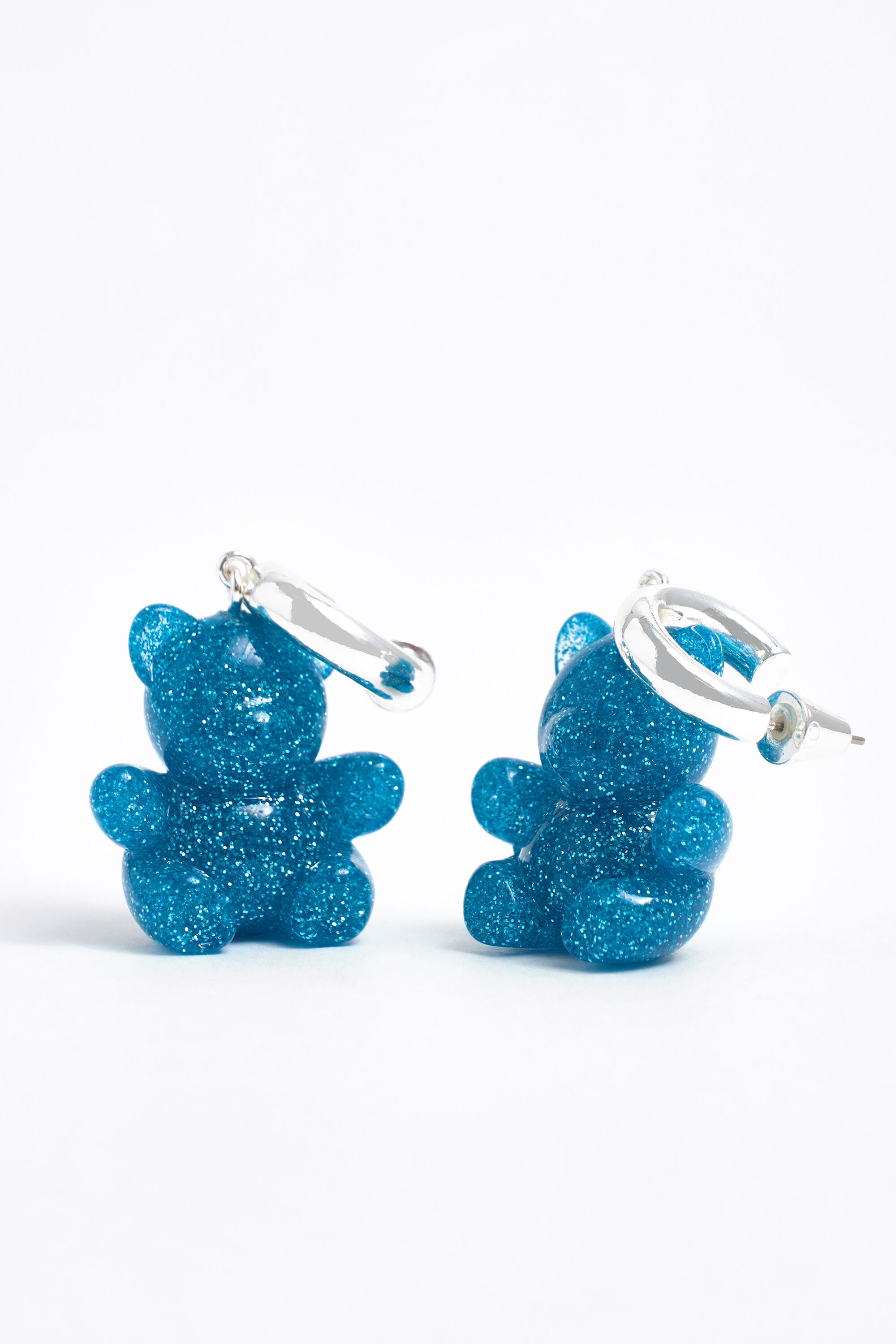 Shimmer bear earrings